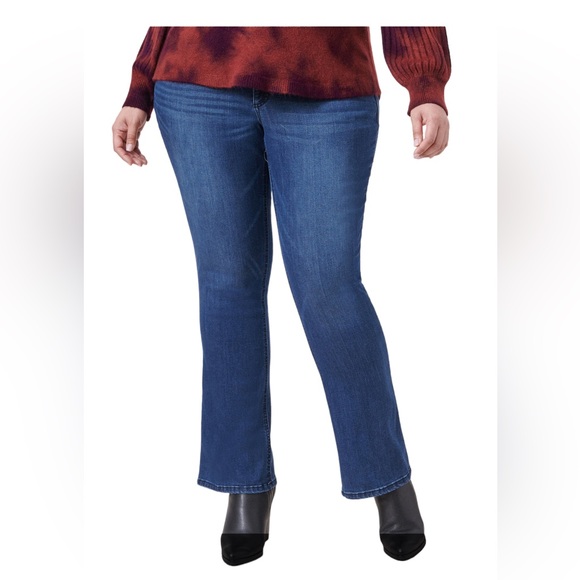 #251W☑️Wit & Wisdom Luxe Touch Itty Bitty Boot Blue Jeans - Picture 3 of 14